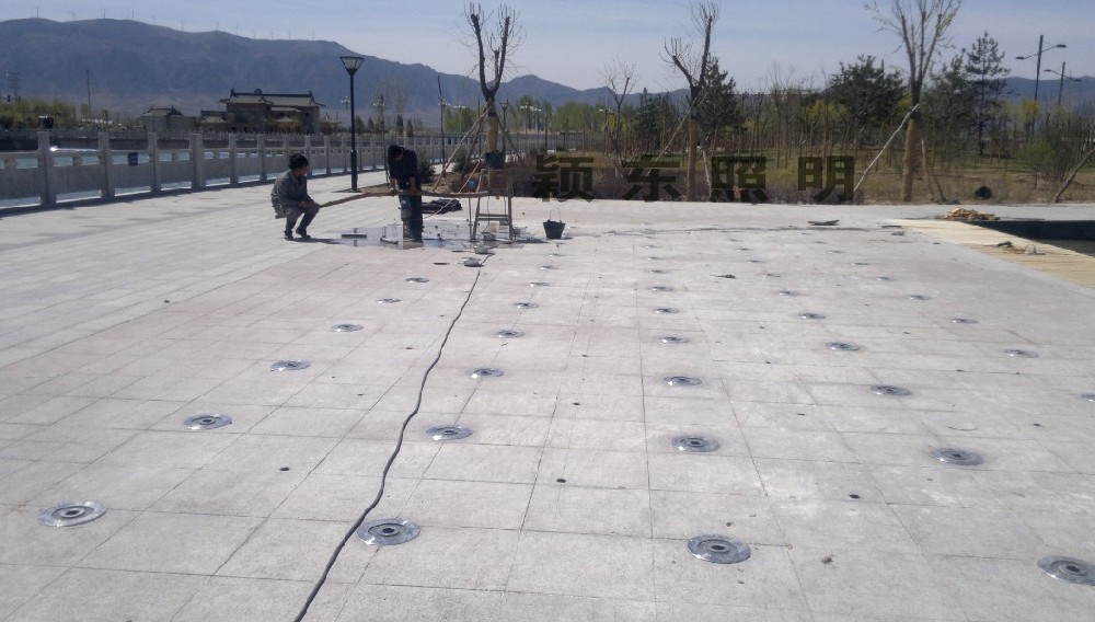 霸州旺府金街广场及古建亮化工程地埋灯
